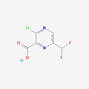 3-Chloro-6-(difluoromethyl)pyrazine-2-carboxylic acid