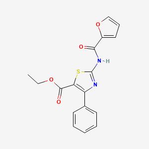 Ethyl 2-(furan-2-carboxamido)-4-phenylthiazole-5-carboxylate