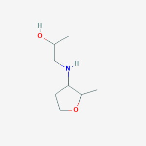 molecular formula C8H17NO2 B2563728 1-[(2-Methyloxolan-3-yl)amino]propan-2-ol CAS No. 1543405-09-9