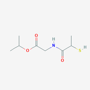 molecular formula C8H15NO3S B2563747 Propan-2-yl 2-(2-sulfanylpropanamido)acetate CAS No. 98830-04-7