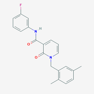 1-(2,5-dimethylbenzyl)-N-(3-fluorophenyl)-2-oxo-1,2-dihydropyridine-3-carboxamide