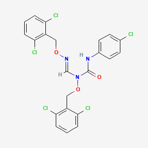 N'-(4-chlorophenyl)-N-[(2,6-dichlorobenzyl)oxy]-N-({[(2,6-dichlorobenzyl)oxy]imino}methyl)urea