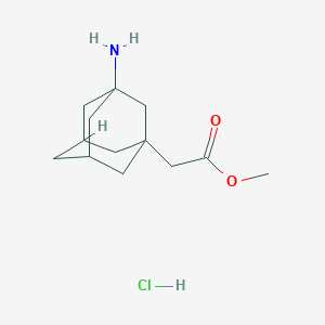 Methyl 2-(3-amino-1-adamantyl)acetate;hydrochloride
