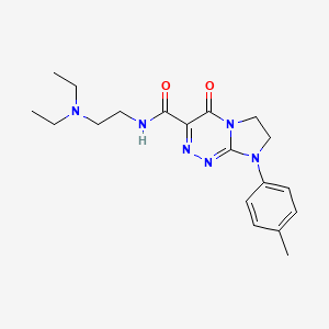 N-(2-(diethylamino)ethyl)-4-oxo-8-(p-tolyl)-4,6,7,8-tetrahydroimidazo[2,1-c][1,2,4]triazine-3-carboxamide