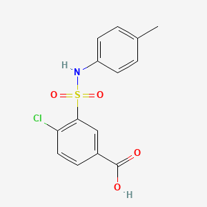 4-Chloro-3-[(4-methylphenyl)sulfamoyl]benzoic acid
