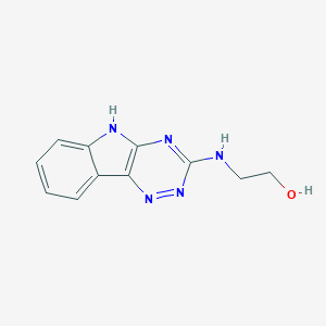 molecular formula C11H11N5O B256378 2-(5H-[1,2,4]triazino[5,6-b]indol-3-ylamino)ethanol 