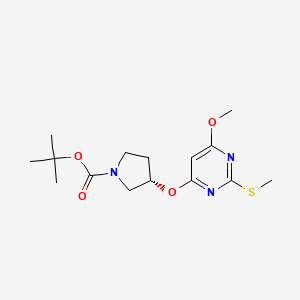 (S)-tert-Butyl 3-((6-methoxy-2-(methylthio)pyrimidin-4-yl)oxy)pyrrolidine-1-carboxylate
