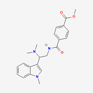 methyl 4-((2-(dimethylamino)-2-(1-methyl-1H-indol-3-yl)ethyl)carbamoyl)benzoate