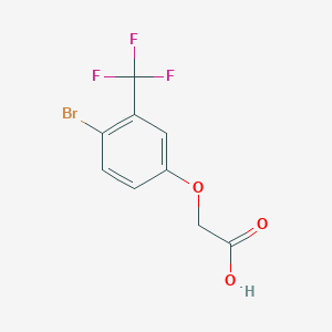molecular formula C9H6BrF3O3 B2563797 2-(4-Bromo-3-(trifluoromethyl)phenoxy)acetic acid CAS No. 1536204-48-4
