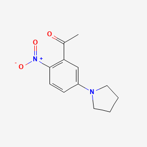 1-[2-Nitro-5-(1-pyrrolidinyl)phenyl]-1-ethanone