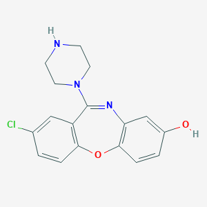 molecular formula C17H16ClN3O2 B025638 8-羟基阿莫沙平 CAS No. 61443-78-5