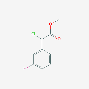 molecular formula C9H8ClFO2 B2563800 Methyl 2-chloro-2-(3-fluorophenyl)acetate CAS No. 1249616-03-2