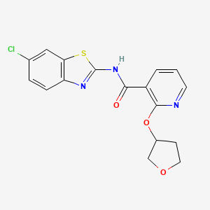 N-(6-chlorobenzo[d]thiazol-2-yl)-2-((tetrahydrofuran-3-yl)oxy)nicotinamide
