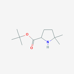 molecular formula C11H21NO2 B2563806 Tert-butyl 5,5-dimethylpyrrolidine-2-carboxylate CAS No. 2248266-37-5