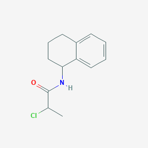 molecular formula C13H16ClNO B2563811 2-chloro-N-(1,2,3,4-tetrahydronaphthalen-1-yl)propanamide CAS No. 731012-05-8