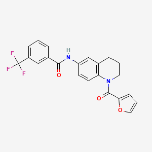 N-[1-(2-furoyl)-1,2,3,4-tetrahydroquinolin-6-yl]-3-(trifluoromethyl)benzamide