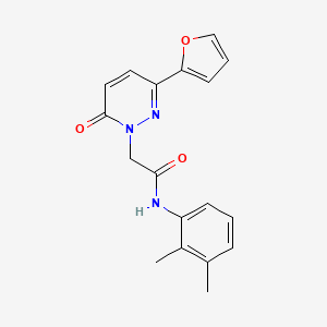 molecular formula C18H17N3O3 B2563816 N-(2,3-二甲基苯基)-2-(3-呋喃-2-基-6-氧代-6H-嘧啶并[1,2-a]嘧啶-1-基)-乙酰胺 CAS No. 879054-96-3