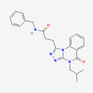 N-benzyl-3-(4-isobutyl-5-oxo-4,5-dihydro[1,2,4]triazolo[4,3-a]quinazolin-1-yl)propanamide