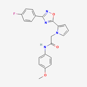 2-{2-[3-(4-fluorophenyl)-1,2,4-oxadiazol-5-yl]-1H-pyrrol-1-yl}-N-(4-methoxyphenyl)acetamide
