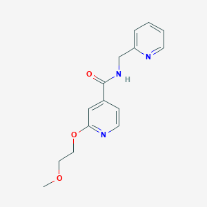 2-(2-methoxyethoxy)-N-(pyridin-2-ylmethyl)isonicotinamide