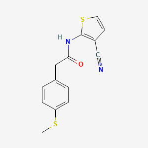 N-(3-cyanothiophen-2-yl)-2-(4-(methylthio)phenyl)acetamide
