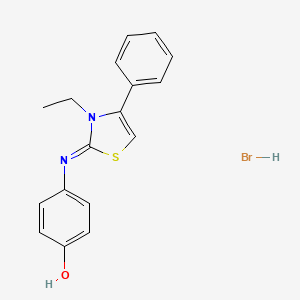 (Z)-4-((3-ethyl-4-phenylthiazol-2(3H)-ylidene)amino)phenol hydrobromide