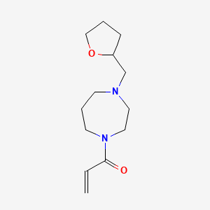molecular formula C13H22N2O2 B2563857 1-[4-(Oxolan-2-ylmethyl)-1,4-diazepan-1-yl]prop-2-en-1-one CAS No. 1178438-06-6