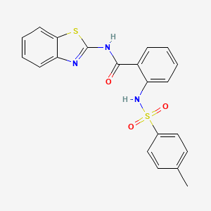 N-(1,3-benzothiazol-2-yl)-2-[(4-methylphenyl)sulfonylamino]benzamide