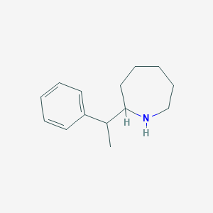 molecular formula C14H21N B2563862 2-(1-苯乙基)氮杂环戊烷 CAS No. 1702021-75-7