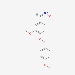 ({3-Methoxy-4-[(4-methoxybenzyl)oxy]phenyl}methylene)(methyl)ammoniumolate