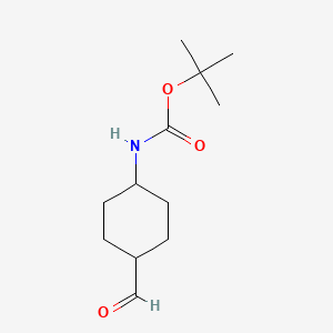 molecular formula C12H21NO3 B2563883 Tert-butyl trans-4-formylcyclohexylcarbamate CAS No. 181308-56-5; 304873-80-1