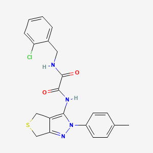 N1-(2-chlorobenzyl)-N2-(2-(p-tolyl)-4,6-dihydro-2H-thieno[3,4-c]pyrazol-3-yl)oxalamide