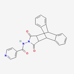 N-(12,14-dioxo-11,12,14,15-tetrahydro-9H-9,10-[3,4]epipyrroloanthracen-13(10H)-yl)isonicotinamide