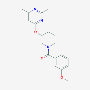 (3-((2,6-Dimethylpyrimidin-4-yl)oxy)piperidin-1-yl)(3-methoxyphenyl)methanone