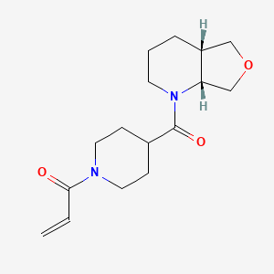 1-[4-[(4As,7aR)-3,4,4a,5,7,7a-hexahydro-2H-furo[3,4-b]pyridine-1-carbonyl]piperidin-1-yl]prop-2-en-1-one