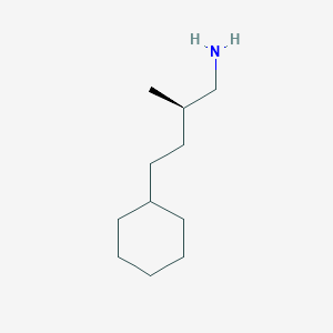 molecular formula C11H23N B2563893 (2R)-4-Cyclohexyl-2-methylbutan-1-amine CAS No. 2248187-45-1