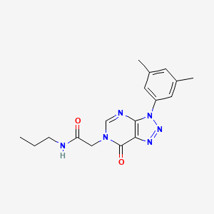 2-[3-(3,5-dimethylphenyl)-7-oxotriazolo[4,5-d]pyrimidin-6-yl]-N-propylacetamide