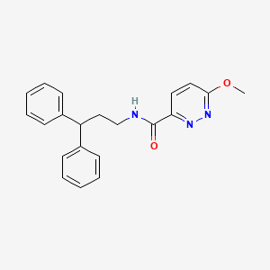 molecular formula C21H21N3O2 B2563902 N-(3,3-diphenylpropyl)-6-methoxypyridazine-3-carboxamide CAS No. 1334373-18-0