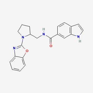 N-((1-(benzo[d]oxazol-2-yl)pyrrolidin-2-yl)methyl)-1H-indole-6-carboxamide