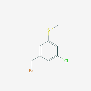 molecular formula C8H8BrClS B2563915 1-(Bromomethyl)-3-chloro-5-methylsulfanylbenzene CAS No. 2253639-65-3