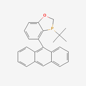 molecular formula C25H23OP B2563916 3-叔丁基-4-(9-蒽基)-2,3-二氢-1,3-苯并氧杂磷杂环戊二烯 CAS No. 1268693-24-8