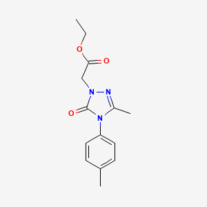 ethyl 2-[3-methyl-4-(4-methylphenyl)-5-oxo-4,5-dihydro-1H-1,2,4-triazol-1-yl]acetate
