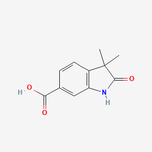 molecular formula C11H11NO3 B2563919 3,3-Dimethyl-2-oxo-2,3-dihydro-1h-indole-6-carboxylic acid CAS No. 127267-57-6