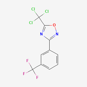 5-(Trichloromethyl)-3-[3-(trifluoromethyl)phenyl]-1,2,4-oxadiazole