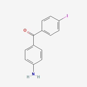 molecular formula C13H10INO B2563943 (4-Aminophenyl)-(4-iodophenyl)methanone CAS No. 40292-20-4