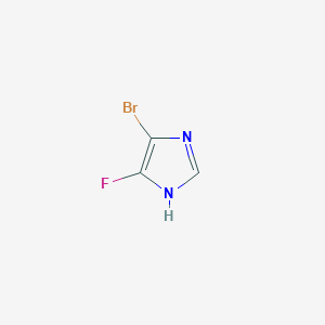 molecular formula C3H2BrFN2 B2563944 5-溴-4-氟-1H-咪唑 CAS No. 1823245-63-1