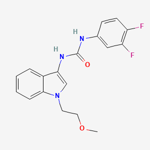 1-(3,4-difluorophenyl)-3-(1-(2-methoxyethyl)-1H-indol-3-yl)urea