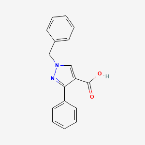molecular formula C17H14N2O2 B2563964 1-benzyl-3-phenyl-1H-pyrazole-4-carboxylic acid CAS No. 905589-98-2
