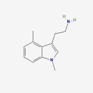 molecular formula C12H16N2 B2563966 2-(1,4-dimetil-1H-indol-3-il)etan-1-amina CAS No. 1334148-57-0