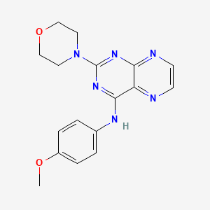 (4-Methoxyphenyl)(2-morpholin-4-ylpteridin-4-yl)amine